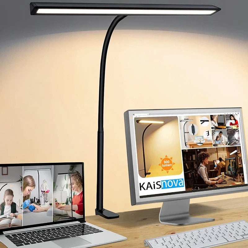 Double-Headed LED Clip Lamp – Flexible, Eye-Friendly Lighting for Study & Work