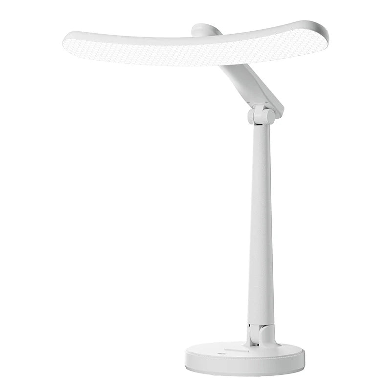 Curved LED Rechargeable Desk Lamp – Foldable, Eye-Friendly & Perfect for Night Study