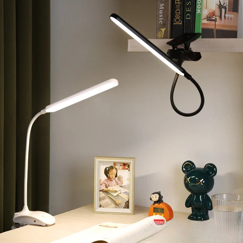 LED Clip-On Desk Lamp – Rechargeable, Compact & Eye-Friendly