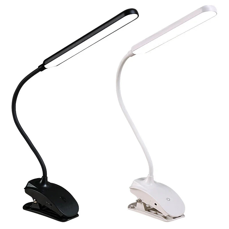 LED Clip-On Desk Lamp – Rechargeable, Compact & Eye-Friendly