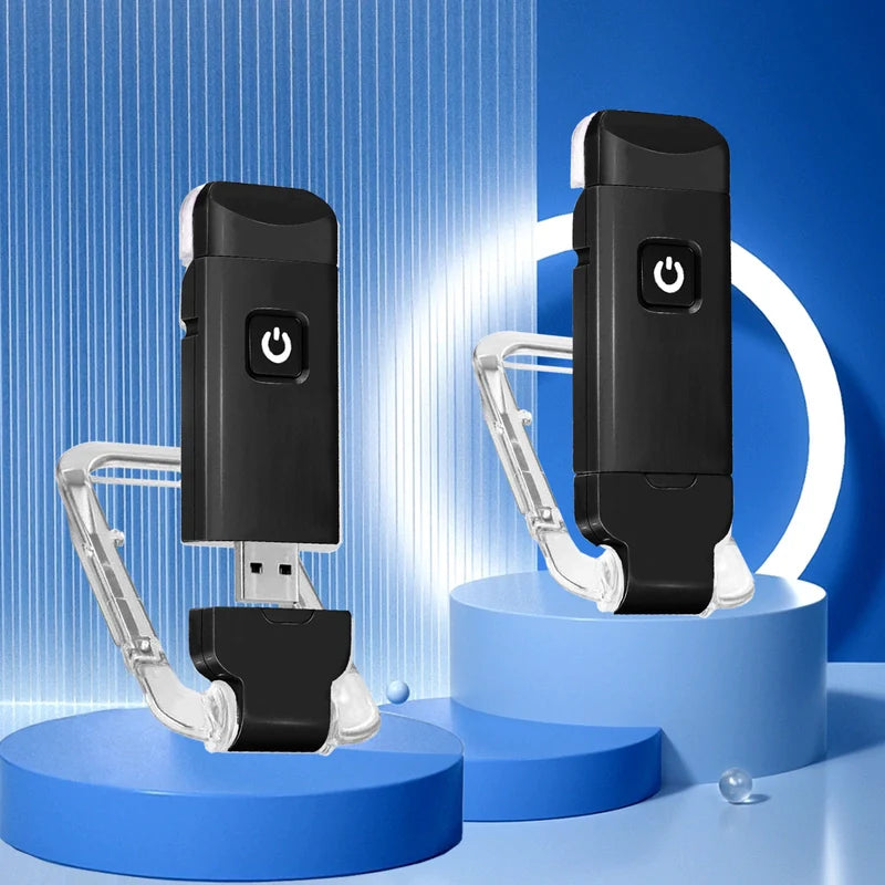 USB Mini Clip-On Reading Light – Foldable, Portable, and Easy on the Eyes