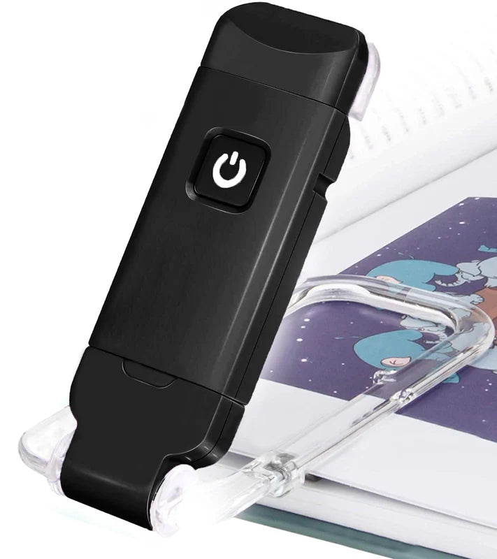 USB Mini Clip-On Reading Light – Foldable, Portable, and Easy on the Eyes