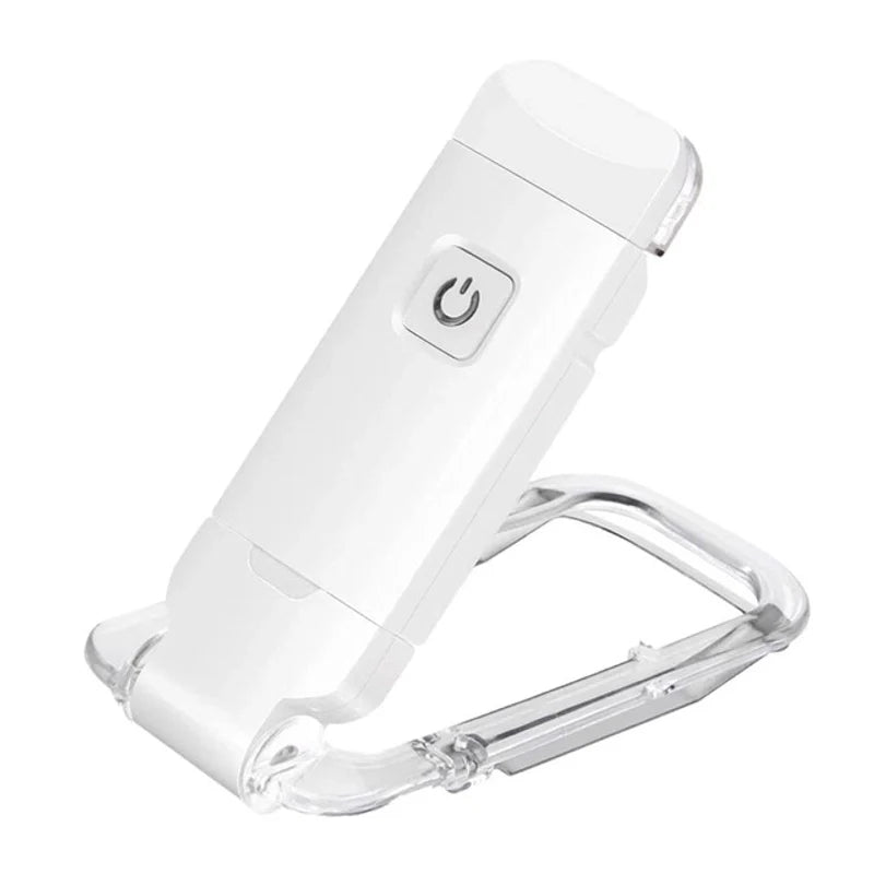 USB Mini Clip-On Reading Light – Foldable, Portable, and Easy on the Eyes