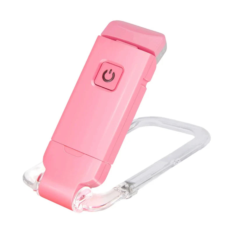 USB Mini Clip-On Reading Light – Foldable, Portable, and Easy on the Eyes
