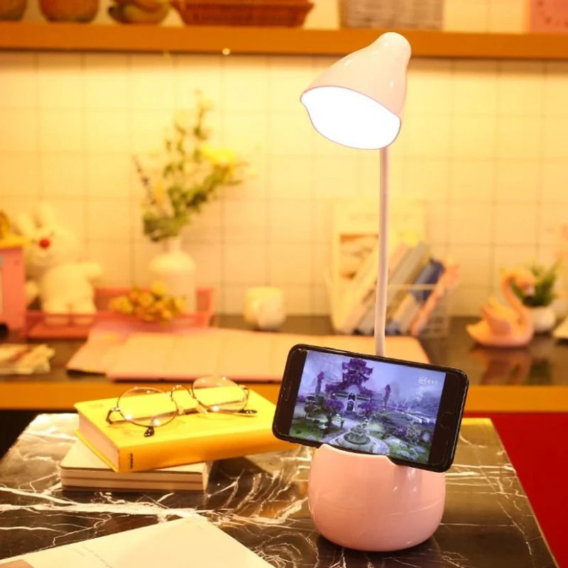 LED Study Desk Lamp with Pen Holder – Sleek, Smart & Student-Friendly