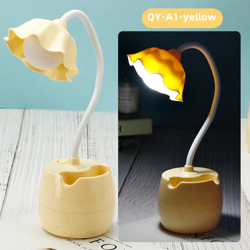LED Study Desk Lamp with Pen Holder – Sleek, Smart & Student-Friendly