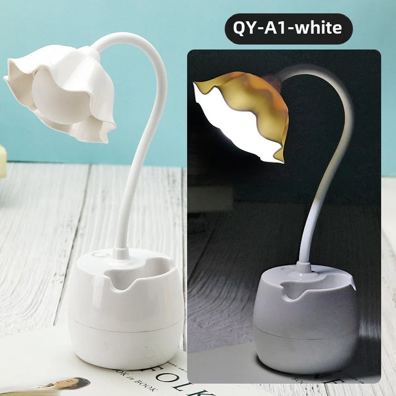 LED Study Desk Lamp with Pen Holder – Sleek, Smart & Student-Friendly