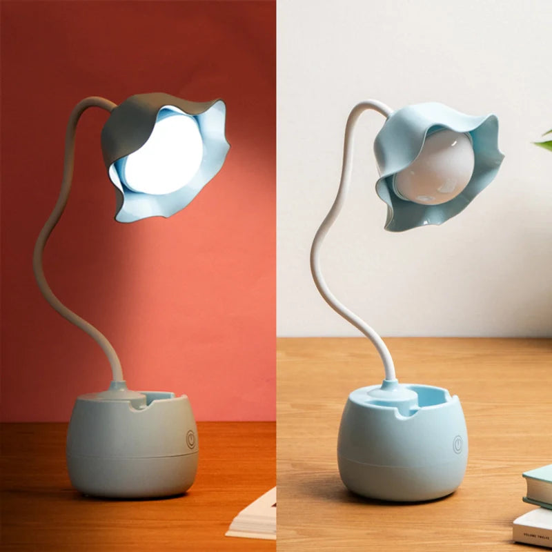 LED Study Desk Lamp with Pen Holder – Sleek, Smart & Student-Friendly